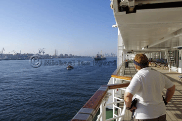 Port Said looking towards the Canal Entrance